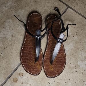 Sam Edelman Black and Brown Sandals